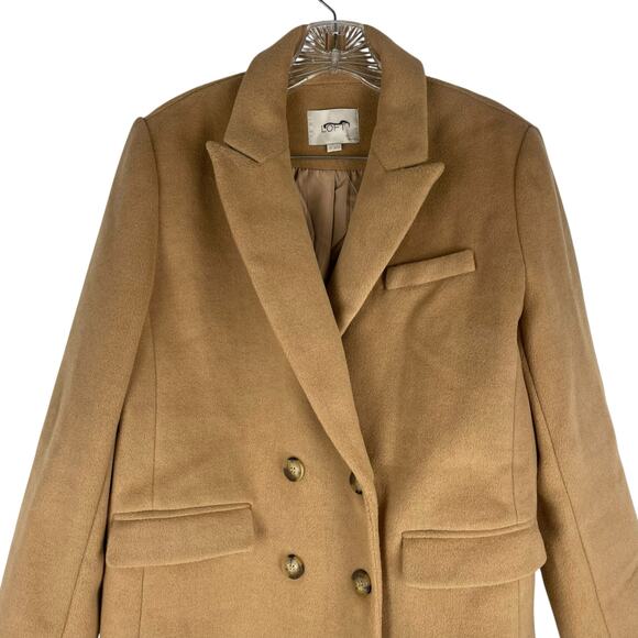 Ann Taylor LOFT Doubleface Double Breasted Coat Camel Size SP - Picture 4 of 9